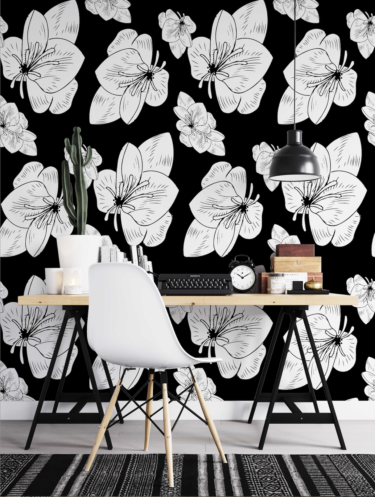 Noir Floral Chic