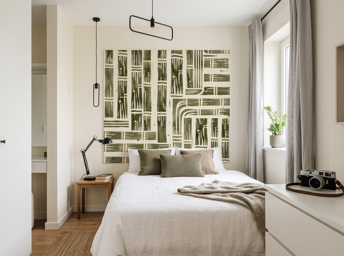 TÊTE DE LIT BAMBOU VERT