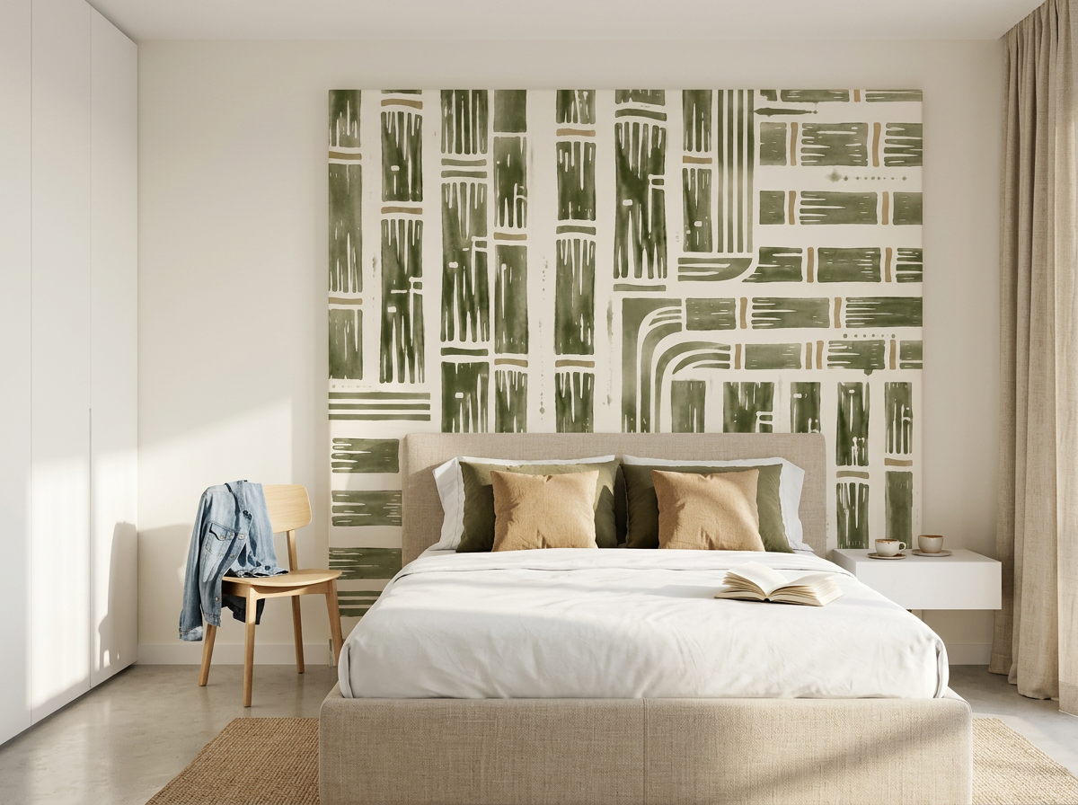 TÊTE DE LIT BAMBOU VERT